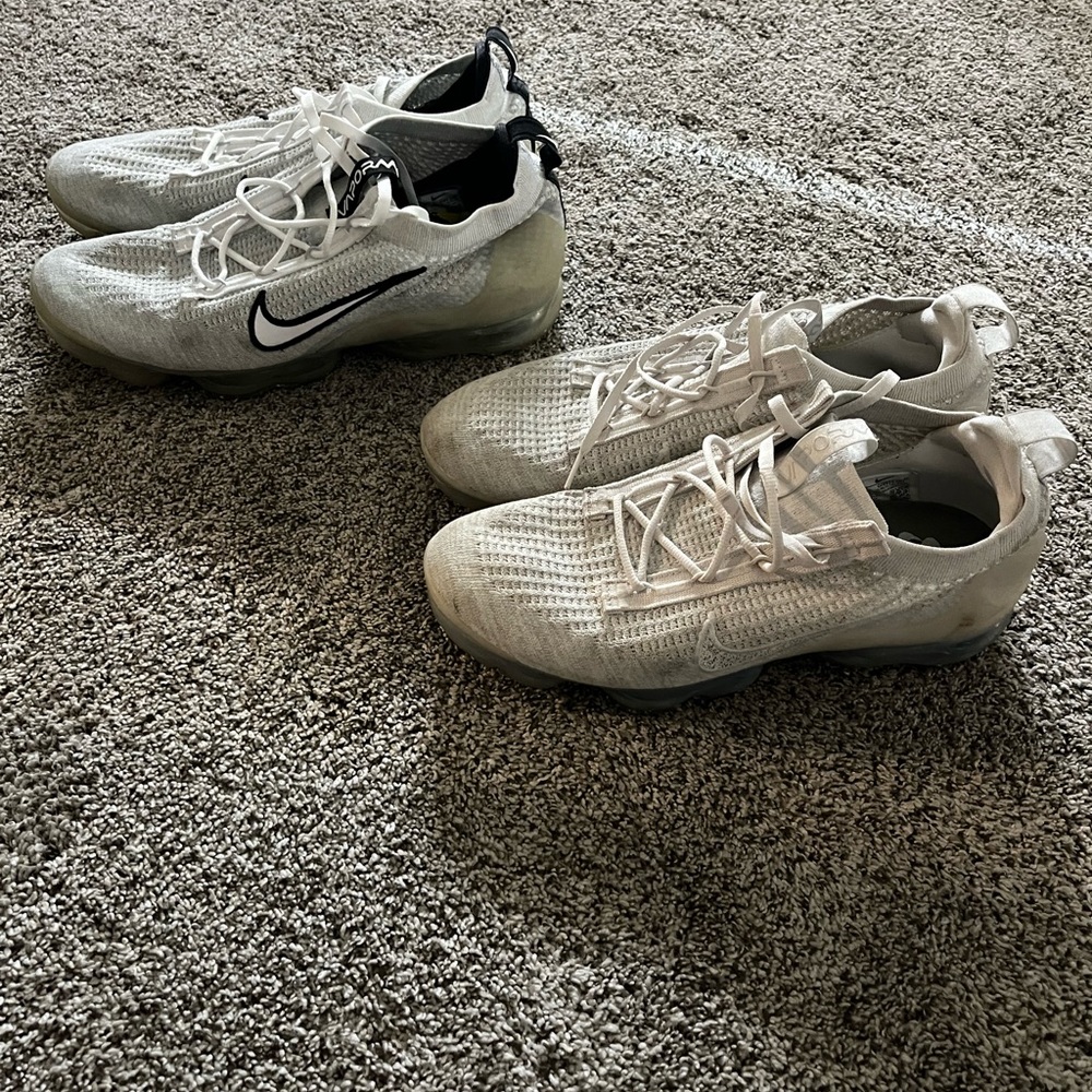 Two pairs of Nike VaporMax